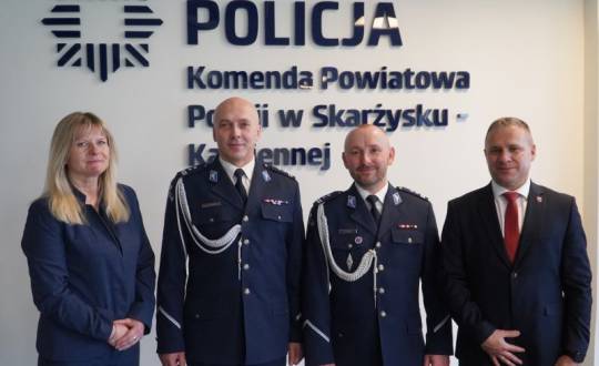 Gratulacje dla nowego Komendanta Powiatowego Policji w Skarżysku-Kamiennej 