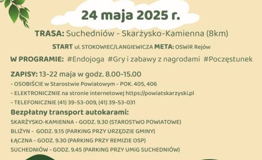 Zapraszamy na nowy cykl marszobiegów powiatowych