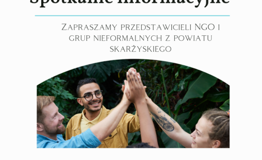 Zapraszamy na spotkanie informacyjne - granty dla organizacji pozarządowych i grup nieformalnych 
