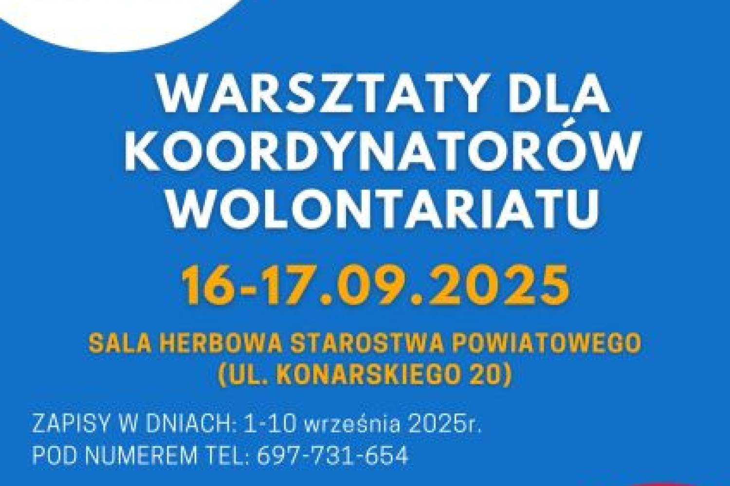 Nabór koordynatorów wolontariatu do projektu Wolontariat z Misją - Zapraszamy do udziału w szkoleniu