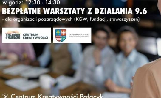 Bezpłatne warsztaty dla organizacji pozarządowych – zaproszenie
