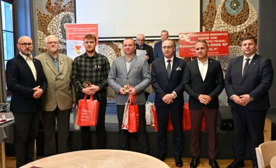 Uroczystość uhonorowania krwiodawców Kolejarskiego Klubu SHDK RP 