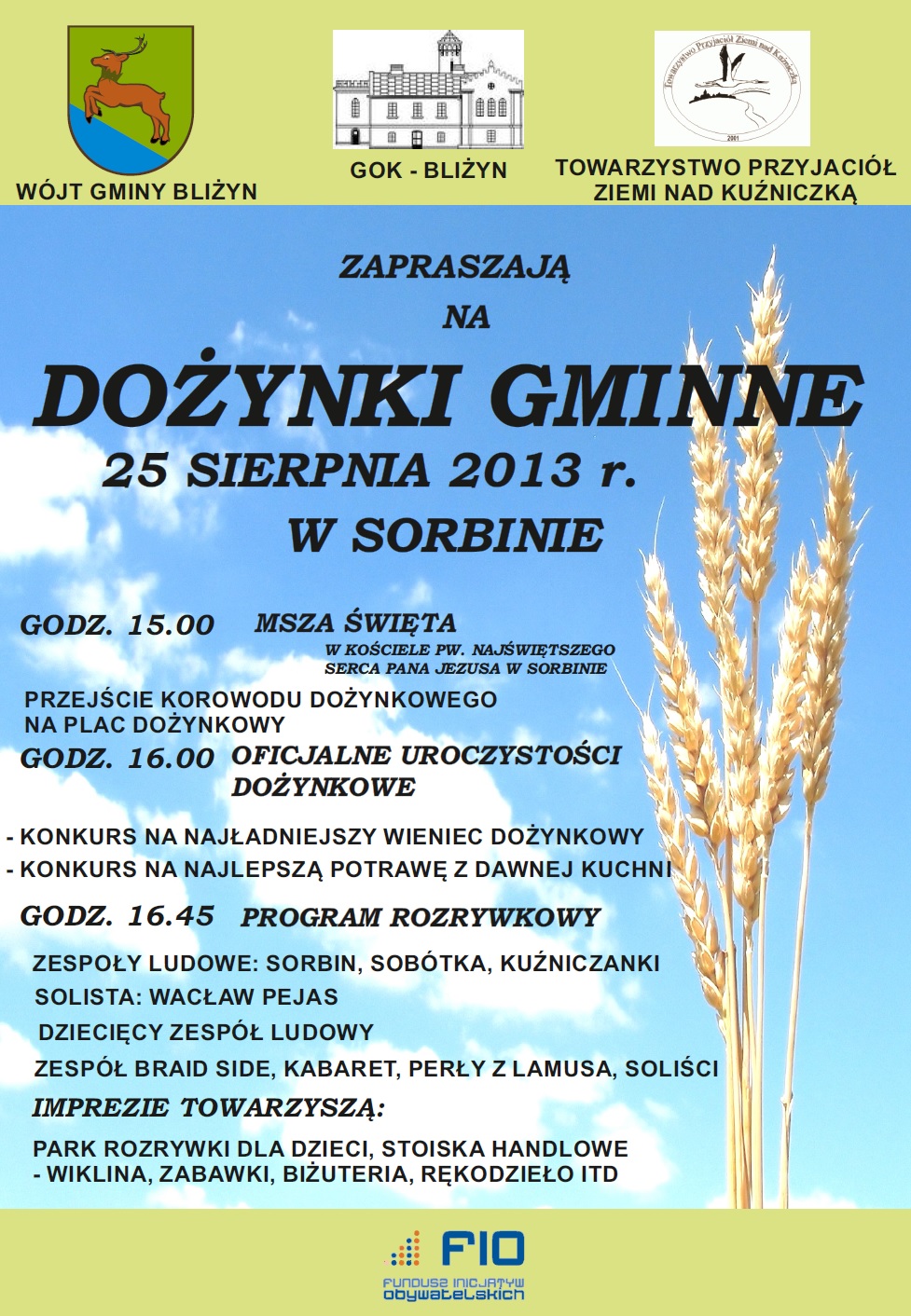 gminne dozynki Sorbin 2013