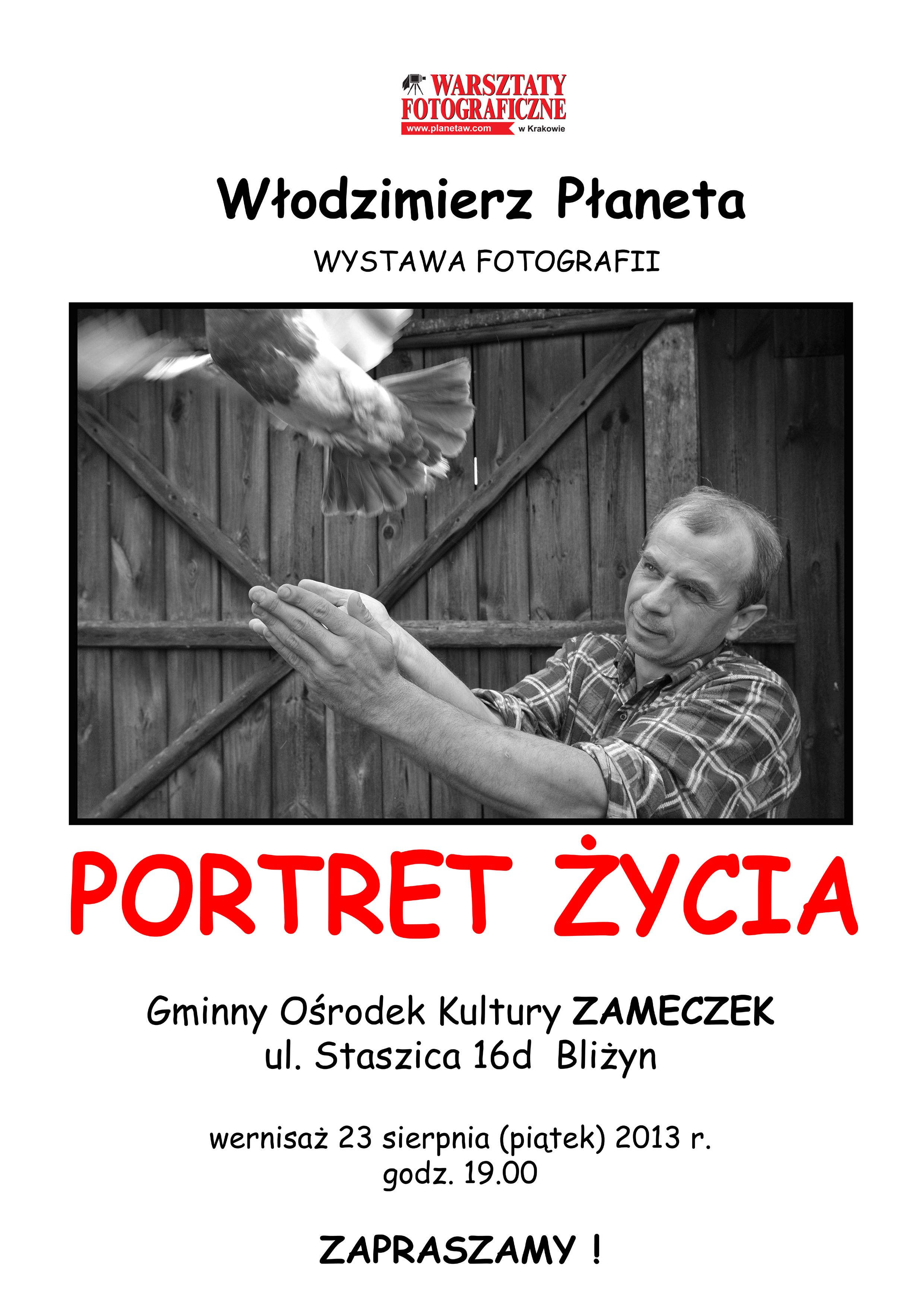 plakat portret życia