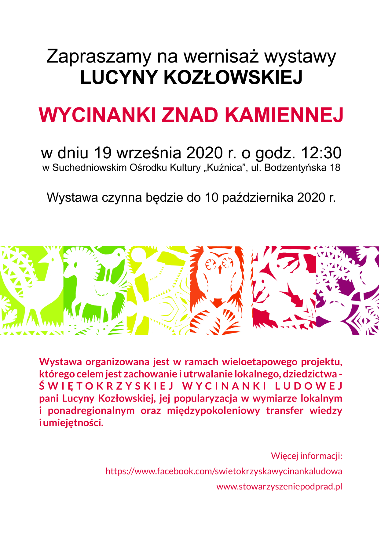 Plakat wycinanka ludowa