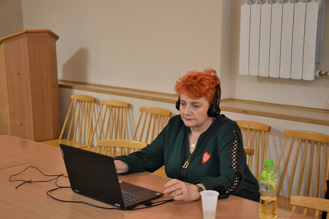radna Barbara Kocia podczas sesji