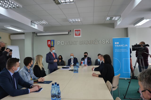 konferencja dot. budowy wiaduktu