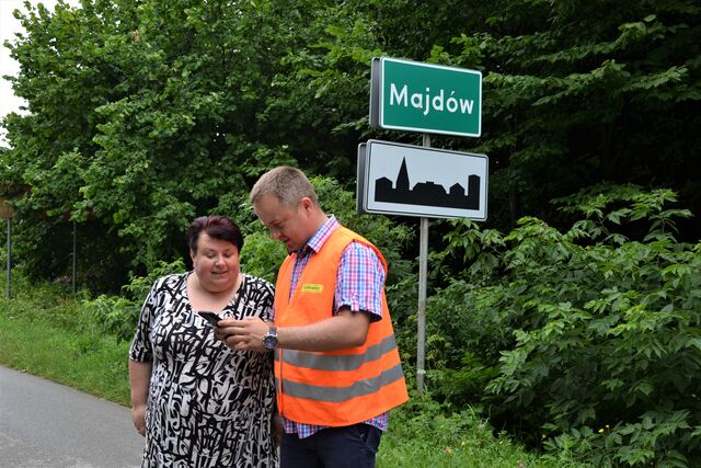 wicetarosta i przedstawiciel Budromostu omawiają remont 