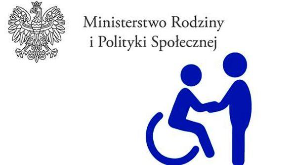 logo programu Ministerstwa Rodziny i Polityki Społecznej - asystent osoby niepełnosprawnej 