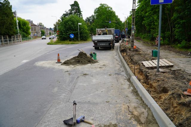 przebudowa przejścia dla pieszych ul. Sportowa