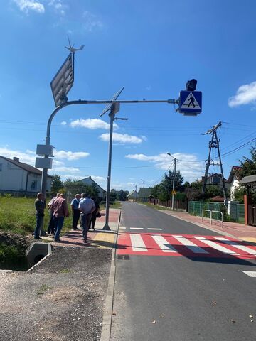 przebudowane przejście dla pieszych  - odbiór inwestycji