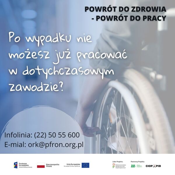 powrót do zdrowia powrót do pracy plakat informacyjny 