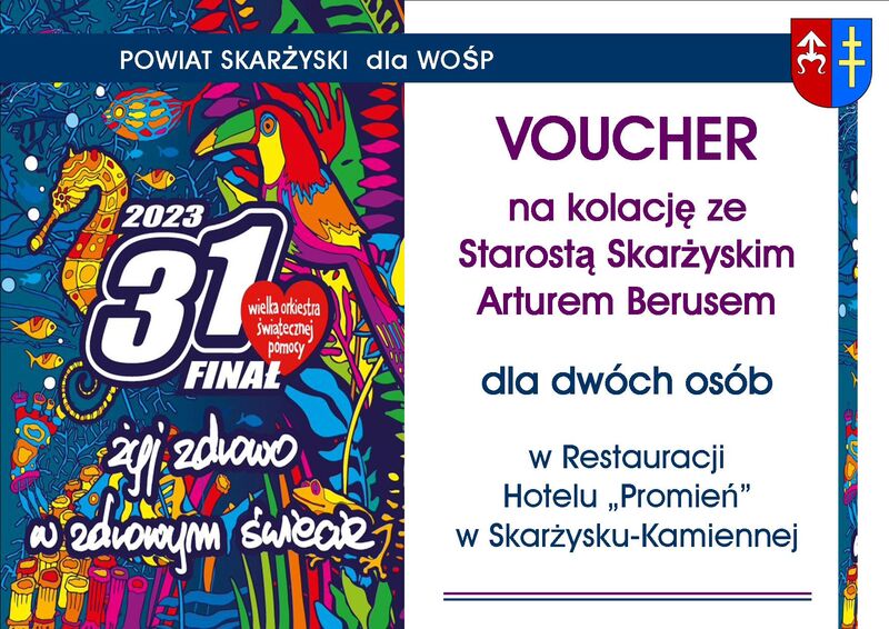 VOUCHER KOLACJA ZE STAROSTA.pub2