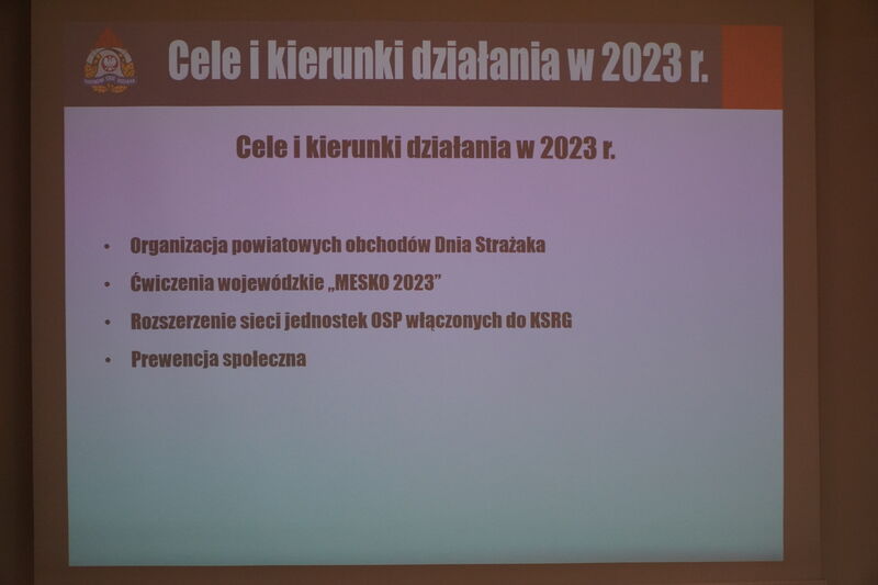 sprawozdanie - prezentacja z działań straży pożarnej w roku 2022