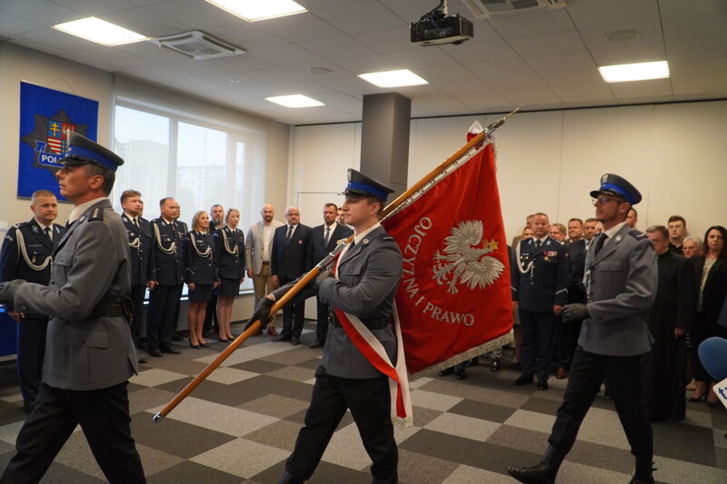 Święto Policji w Skarżysku uroczystości w komendzie 