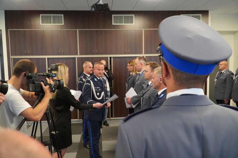 Święto Policji w Skarżysku uroczystości w komendzie 