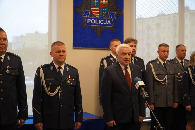 Święto Policji w Skarżysku uroczystości w komendzie 