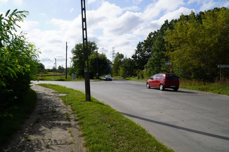 skrzyzowanie do przenbudowy przy ul Staffa w Skarżysku-Kamiennej 