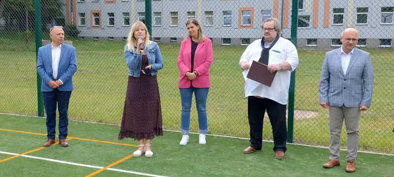 Katarzyna Bilska- Wicestarosta Skarżyski witająca zawodników i gości turnieju.