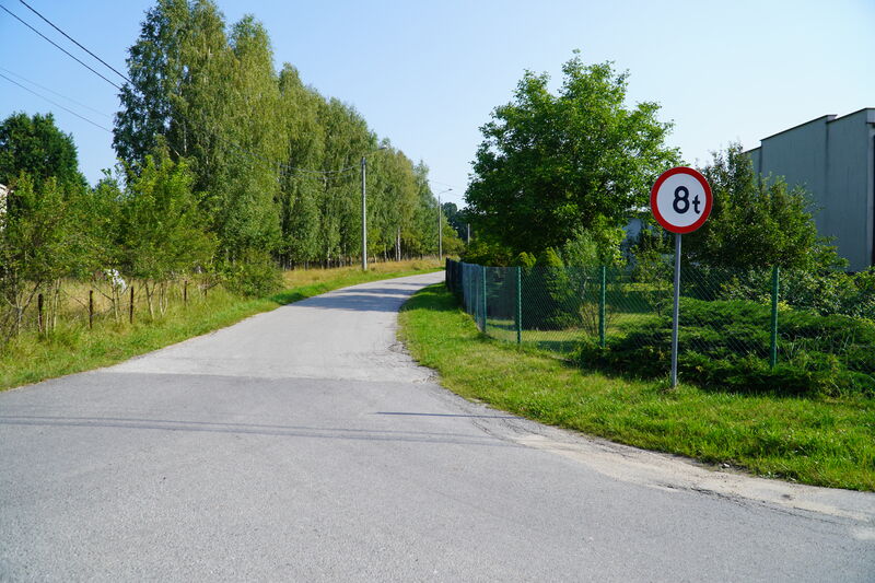  droga powiatowa Brzeście - Zagórze - stan przed rozbudową 