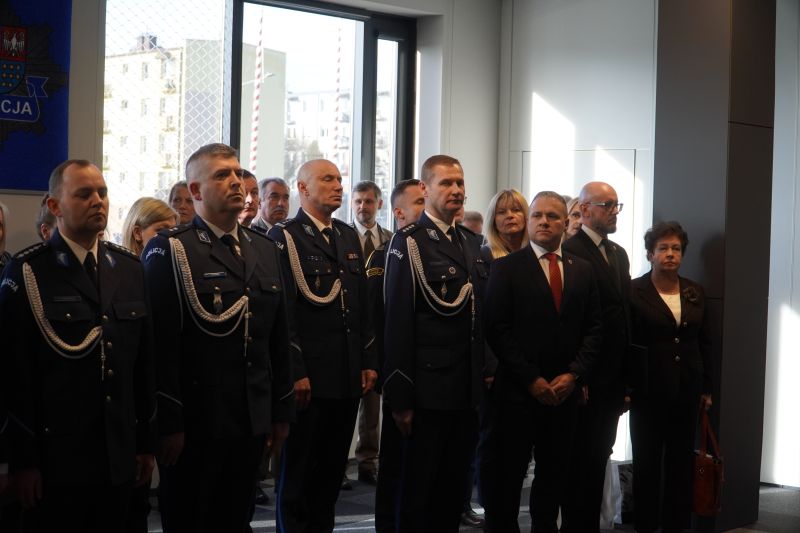 Ceremonia przekazania obowiązków komendanta powiatowego policji w Skarżysku-Kamiennej 