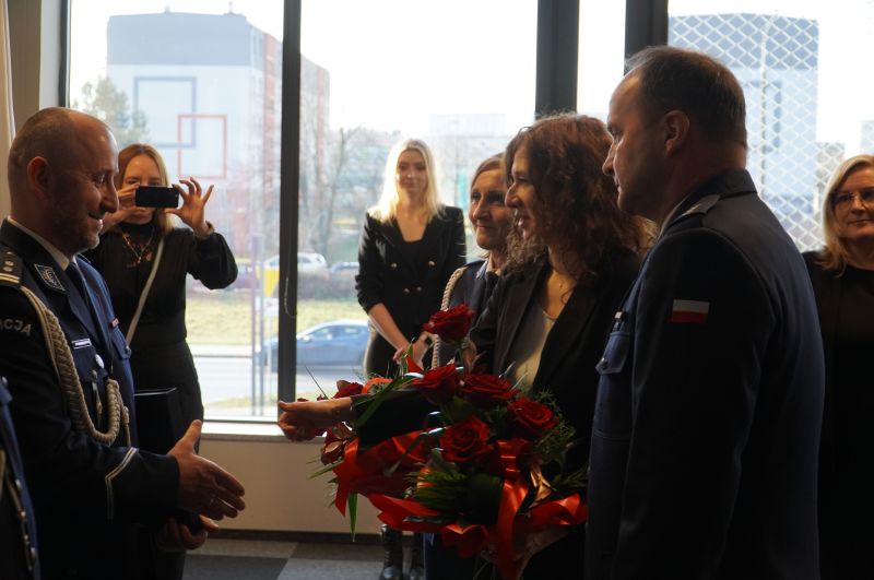 Ceremonia przekazania obowiązków komendanta powiatowego policji w Skarżysku-Kamiennej 