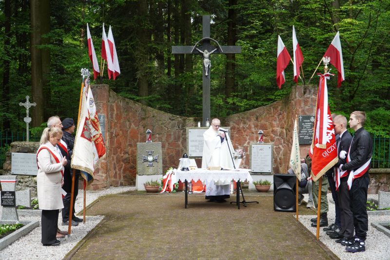 Uczczono 82. Rocznicę Powstania Wojennego Cmentarza Partyzanckiego Żołnierzy AK na Górze Skarbowej  