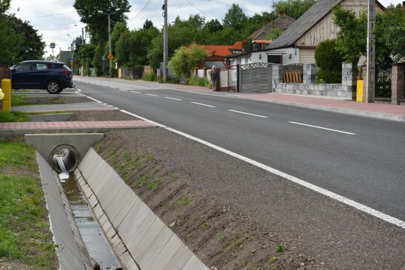 oddanie drogi w Sorbinie po przebudowie 