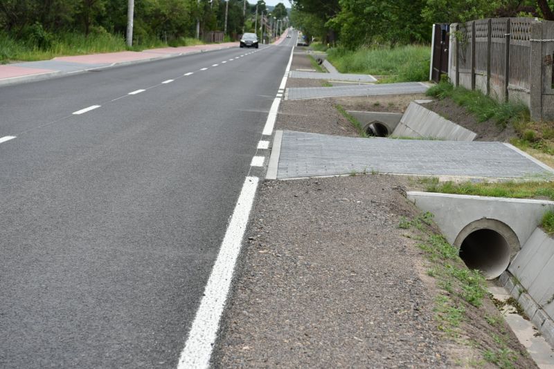 oddanie drogi w Sorbinie po przebudowie 