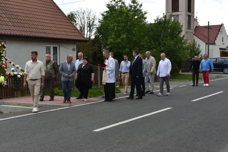 oddanie drogi w Sorbinie po przebudowie 