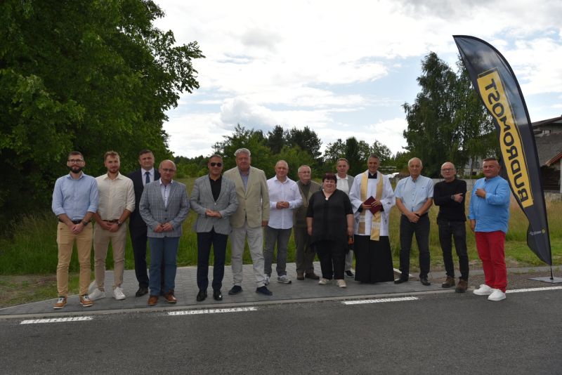 oddanie drogi w Sorbinie po przebudowie 