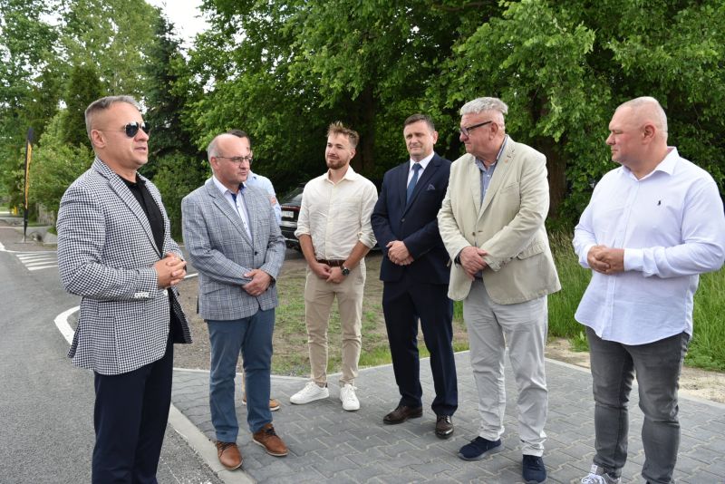 oddanie drogi w Sorbinie po przebudowie 