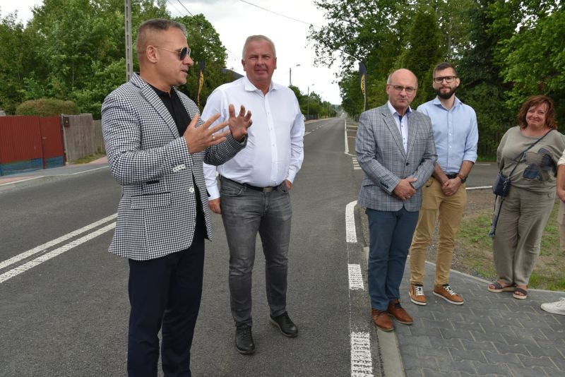 oddanie drogi w Sorbinie po przebudowie 