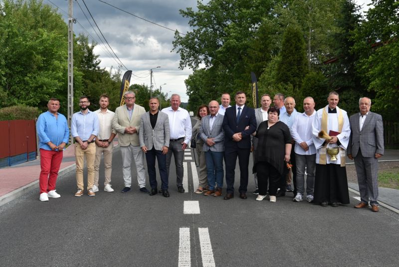 oddanie drogi w Sorbinie po przebudowie 
