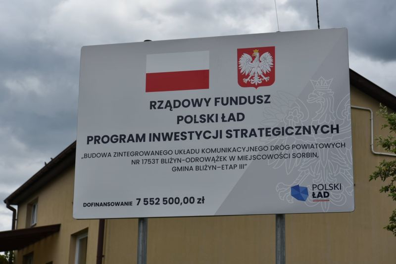 oddanie drogi w Sorbinie po przebudowie 