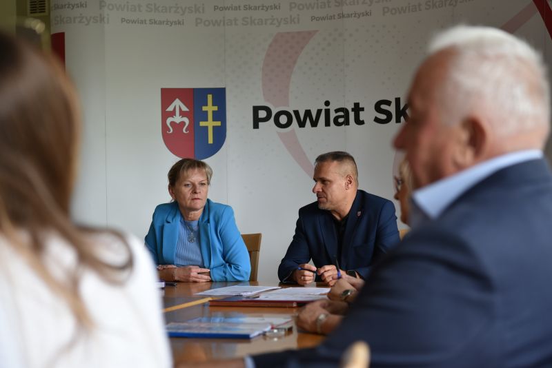 Starosta Skarżyski Artur Berus i Wicestarosta Katarzyna Bilska