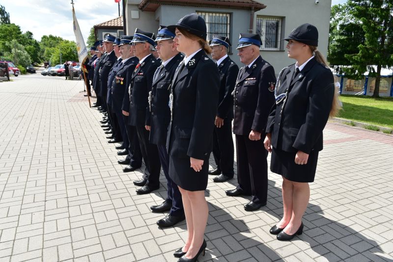 Uroczystość przekazania wozu strażackiego OSP Łączna