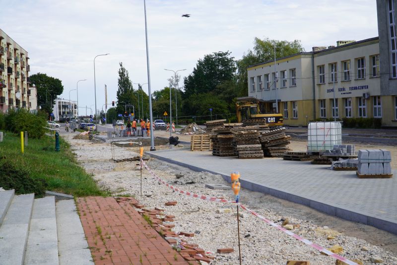 remont ul. Tysiąclecia w Skarżysku-Kamiennej idzie pełną parą 