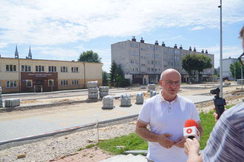 remont ul. Tysiąclecia w Skarżysku-Kamiennej idzie pełną parą 