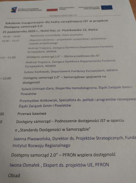program szkolenia