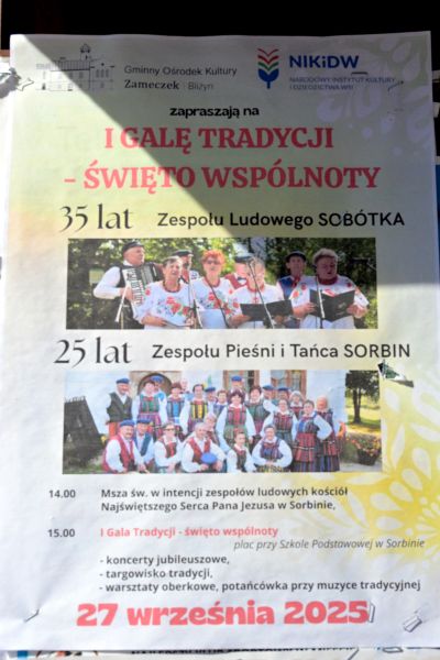 35-lecie Zespołu Ludowego Sobótka oraz 25-lecie Zespołu Pieśni i Tańca Sorbin
