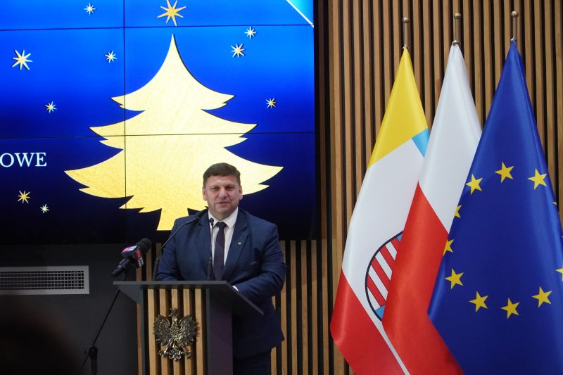 opłatek samorządowców u Wojewody