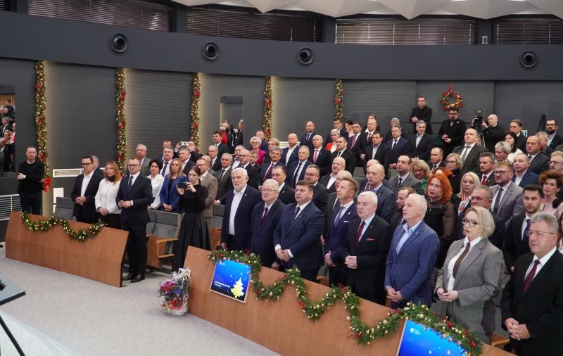 opłatek samorządowców u Wojewody