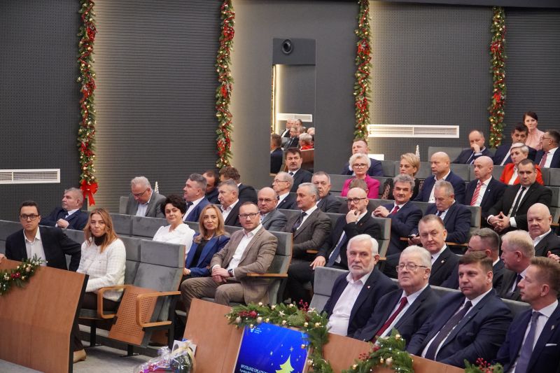 opłatek samorządowców u Wojewody