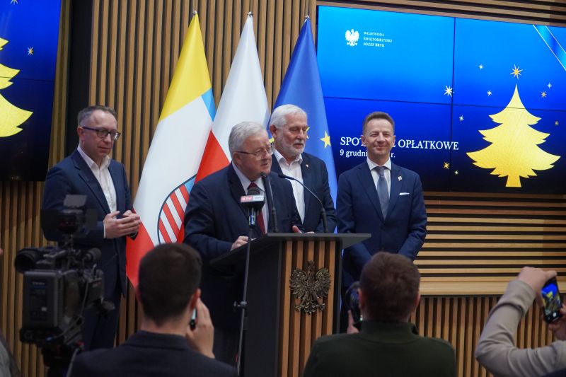 opłatek samorządowców u Wojewody