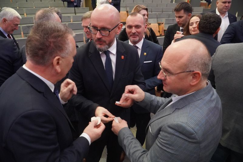 opłatek samorządowców u Wojewody