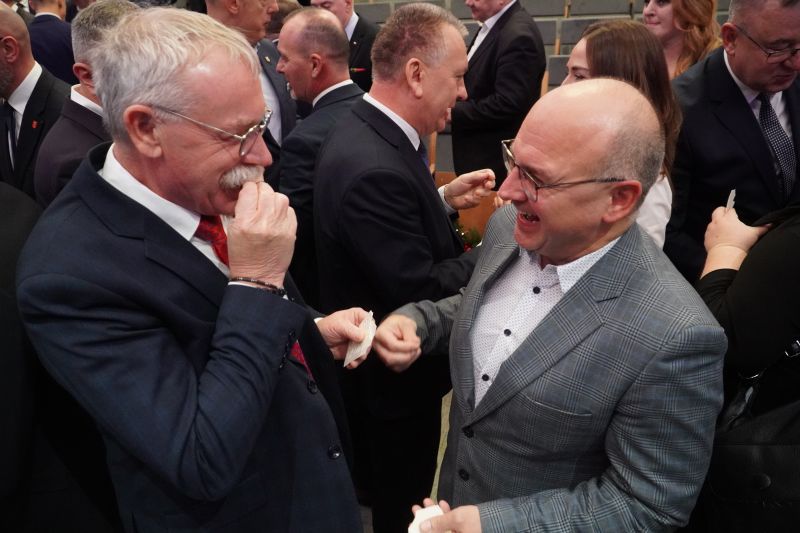 opłatek samorządowców u Wojewody