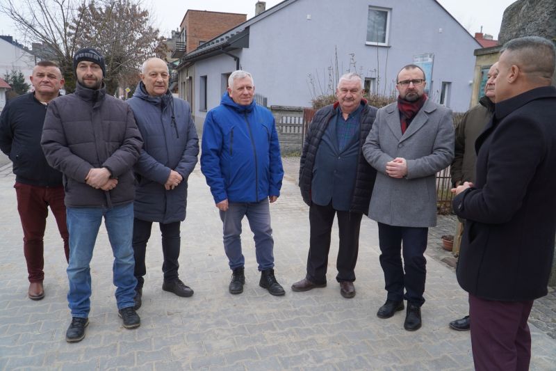 odbiór wyremontowanego chodnika w ciągu ul. Legionów w Skarżysku