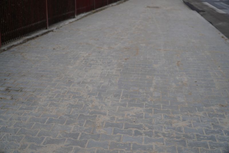 odbiór wyremontowanego chodnika w ciągu ul. Legionów w Skarżysku