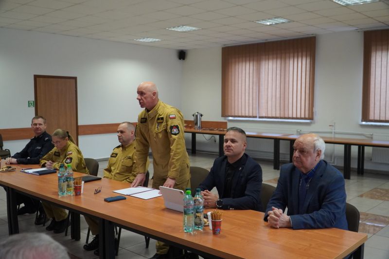 Roczna narada o stanie ochrony przeciwpożarowej na terenie powiatu skarżyskiego